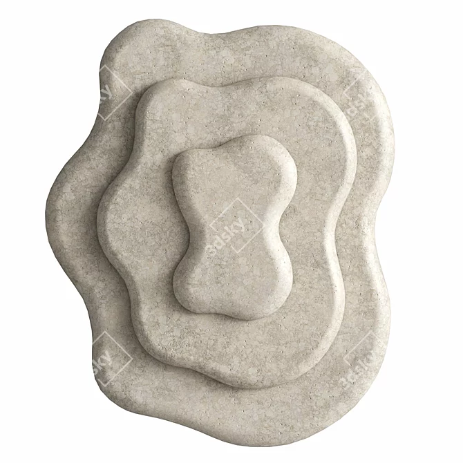  Lagoon Wall Sconce in Stone 3D model image 2