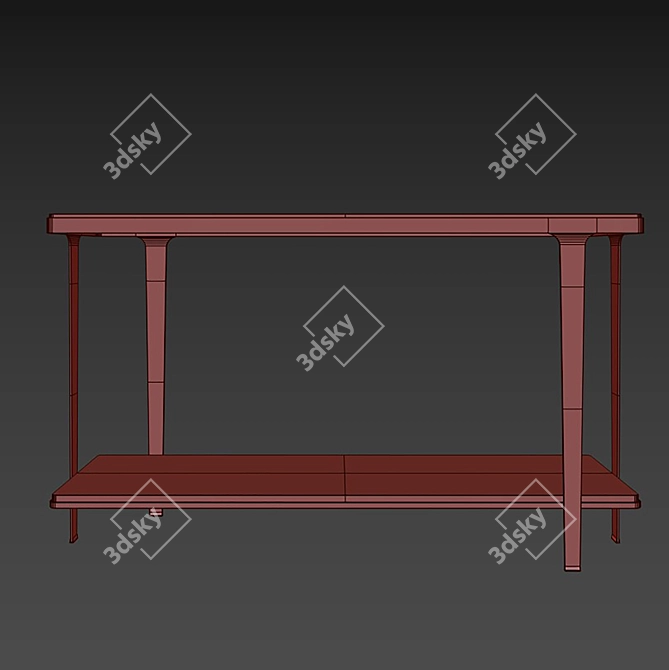 Gennaro Console Table Rouge 3D model image 3