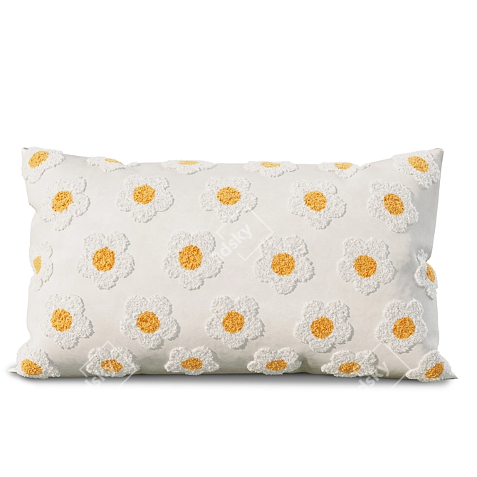 Floral Cushion Set - Various Sizes 3D model image 5