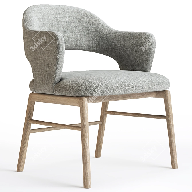 Stylish Flexform Alma Armchair - Vray & Corona Render 3D model image 1