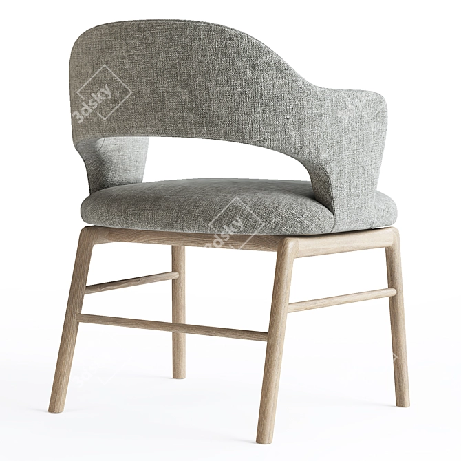 Stylish Flexform Alma Armchair - Vray & Corona Render 3D model image 2