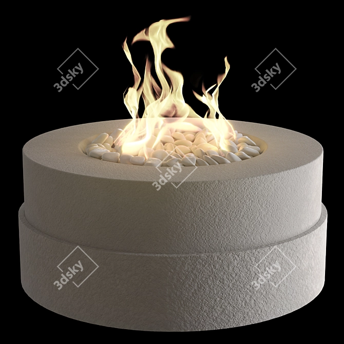 Bioethanol Fireplace Bowl 16 3D model image 1