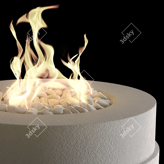 Bioethanol Fireplace Bowl 16 3D model image 3