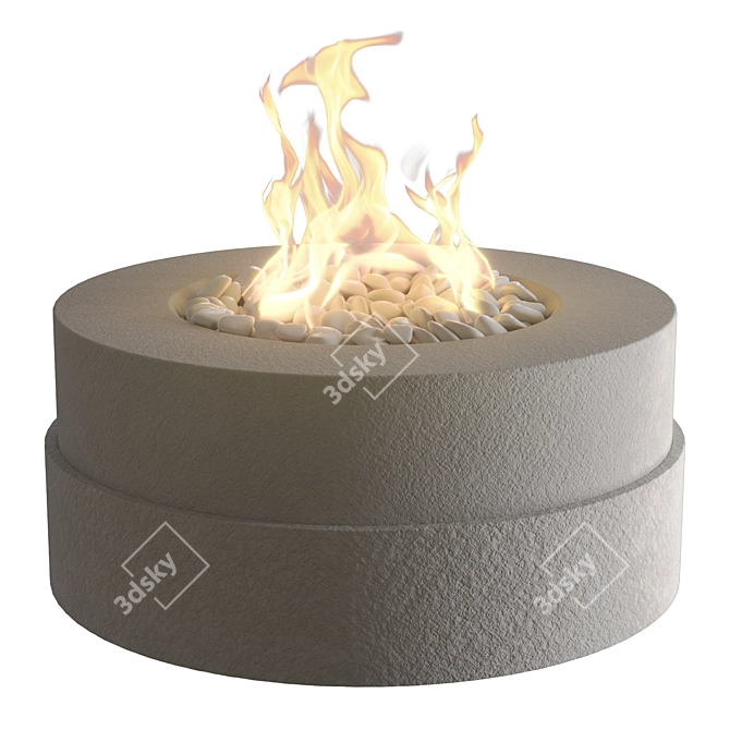 Bioethanol Fireplace Bowl 16 3D model image 6