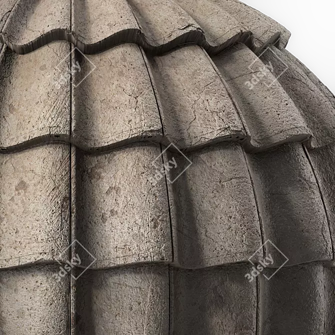 Concrete Roofing Materials: Texture,Sbsar,PBR 3D model image 4