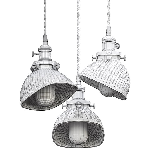 ImperiumLoft Sea Shell Pendant Light 3D model image 3