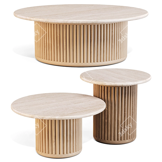 Tribu Otto Tables Collection 3D model image 1