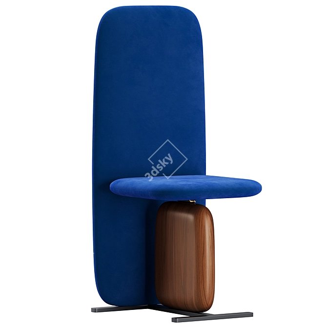 Modern Atlas Dining Chair 3D Model 3D model image 2