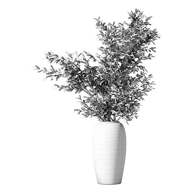 Peaceful Olive Branch Bouquet 3D model image 3