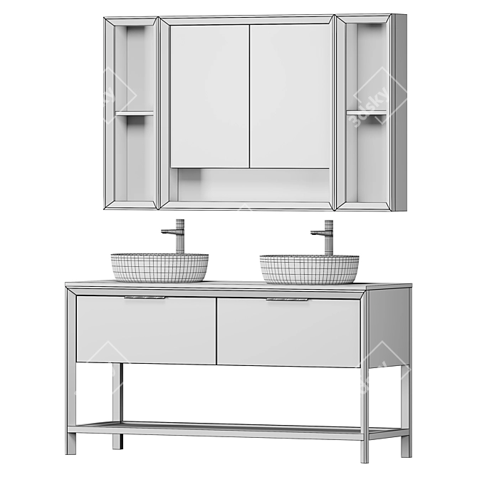 Dantone Home Dive Bathroom Furniture 3D model image 4