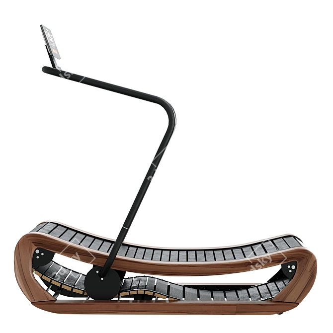 Title: Nohrd Sprintbok Curved Treadmill 3D model image 3