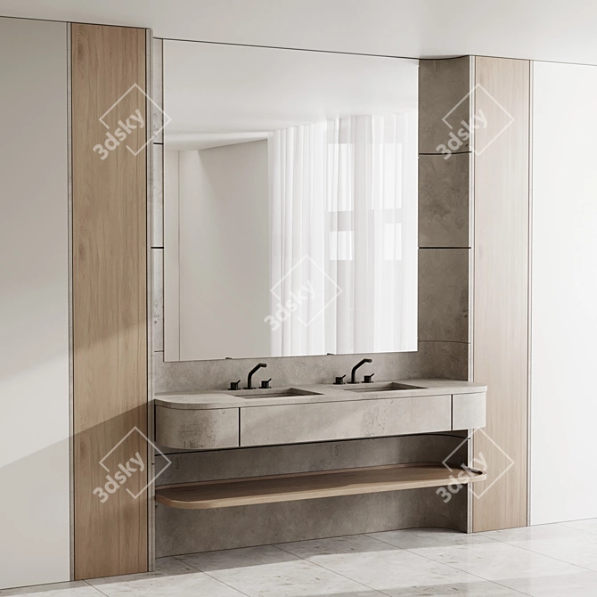 Modern Bathroom 68 Design 3D model image 1