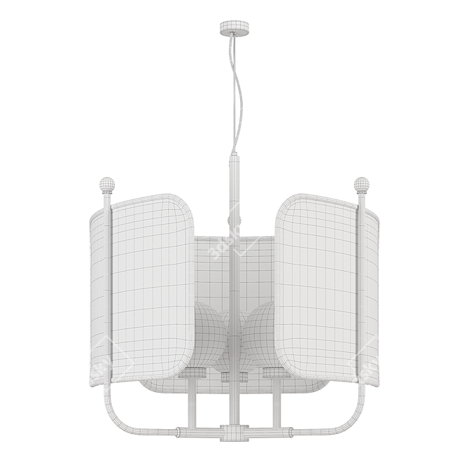 Elegance Elevated Chandelier 3D model image 5