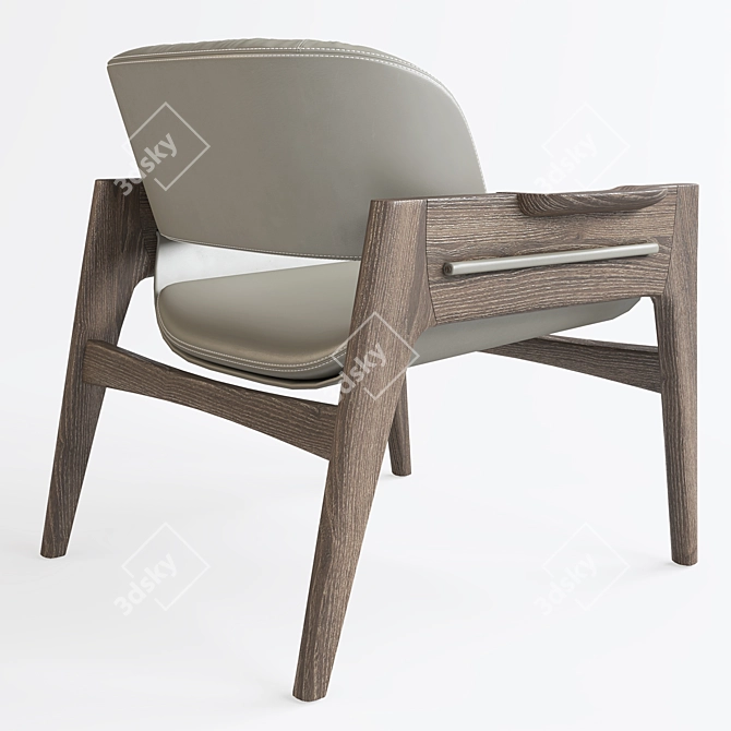 Theo Armchair 3D Model Vray 3D model image 2