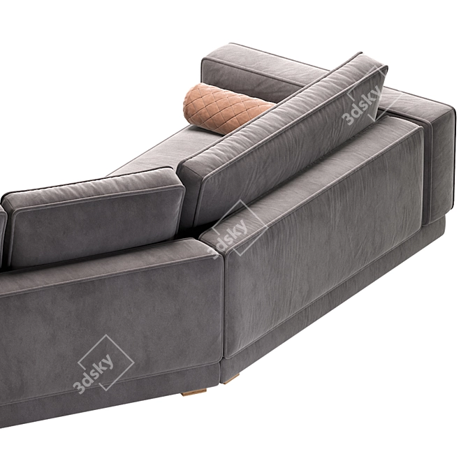 Elegant HARPER Sofa by Cazarina 3D model image 6