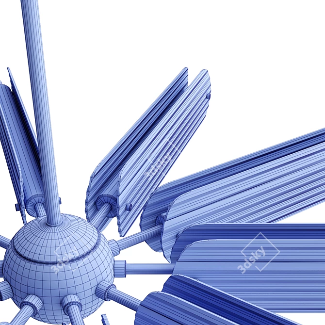 Modern SPUTNIK Chandelier Collection 3D model image 4