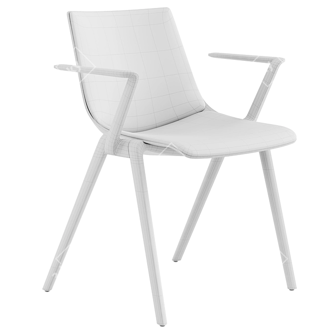 Sleek AULA Chair Collection 3D model image 14