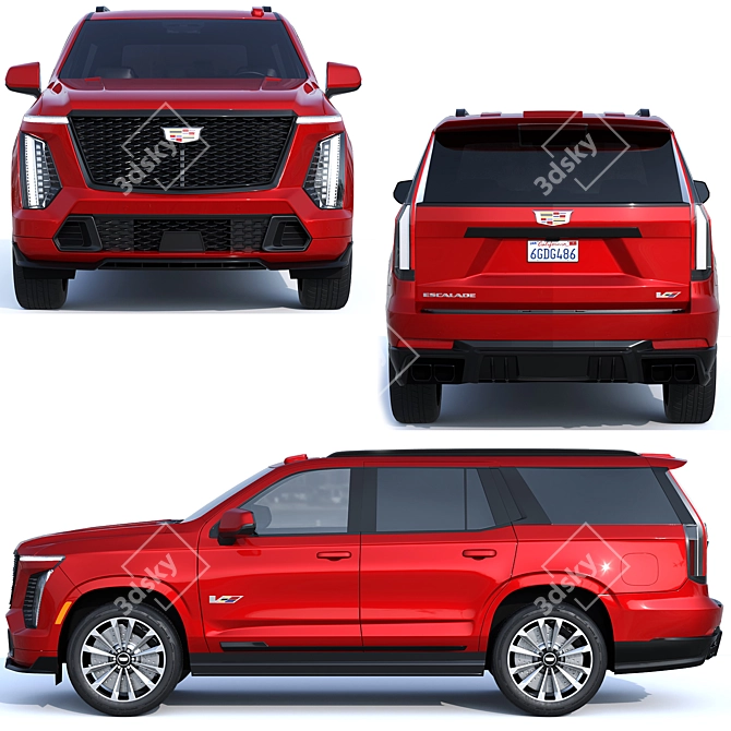 Cadillac Escalade 2025: Bold Luxury 3D model image 2