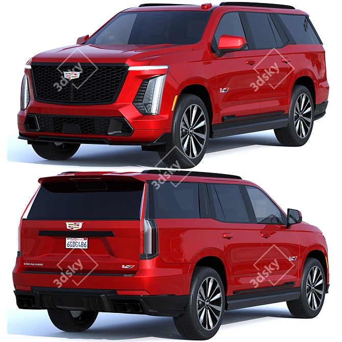 Cadillac Escalade 2025: Bold Luxury 3D model image 6