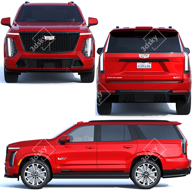 Cadillac Escalade 2025: Bold Luxury 3D model image 7