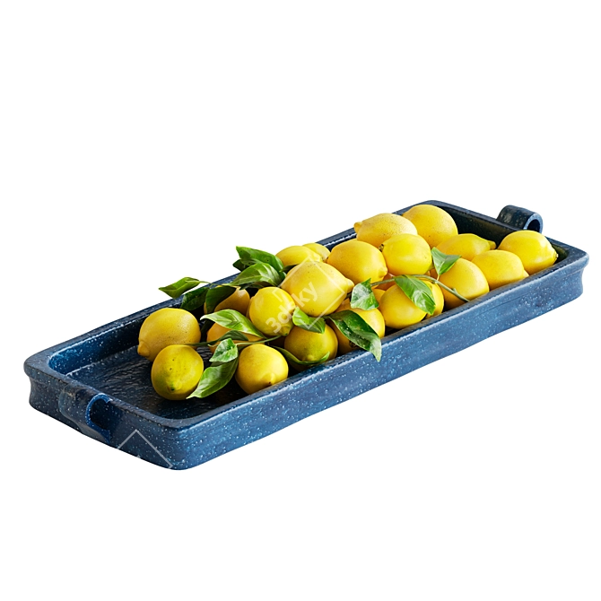 Title: Lemon Tray for Corona Render 3D model image 6