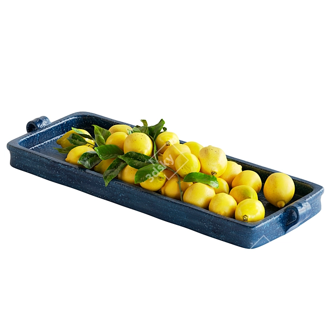 Title: Lemon Tray for Corona Render 3D model image 7