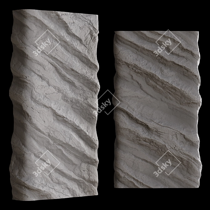 Decorative Stone Column 3m 3D model image 2