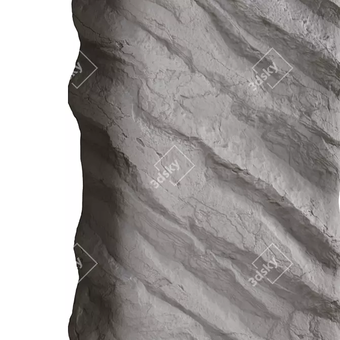 Decorative Stone Column 3m 3D model image 3