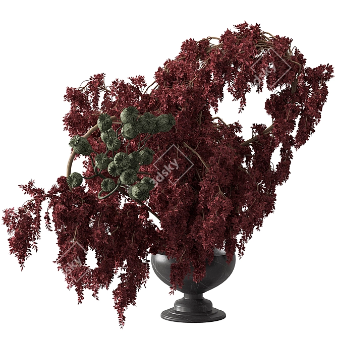 Ruby Burst Bouquet 3D model image 2