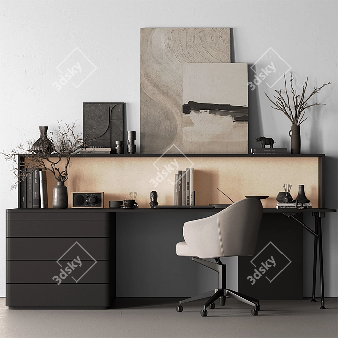 Boss Desk - Executive Office Furniture 3D model image 1