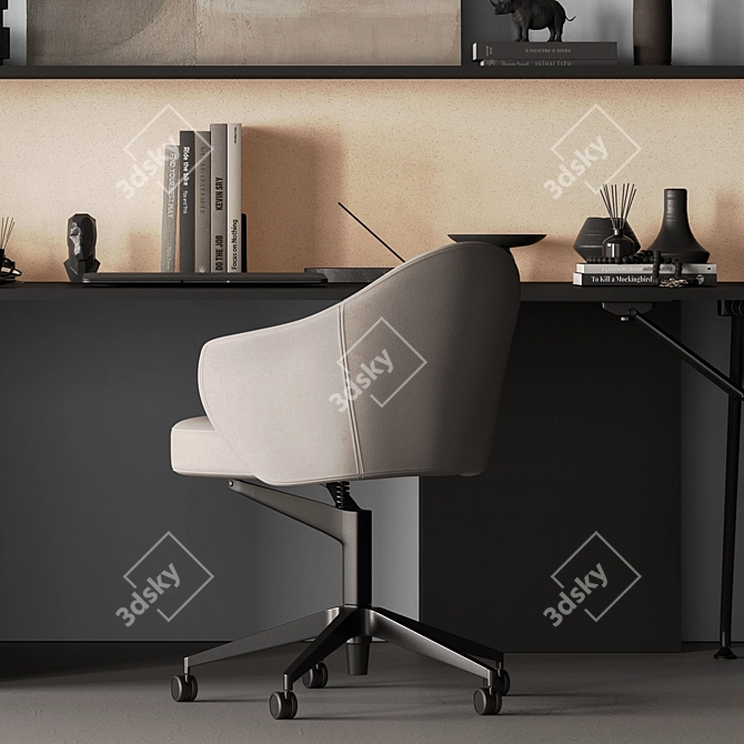 Boss Desk - Executive Office Furniture 3D model image 5