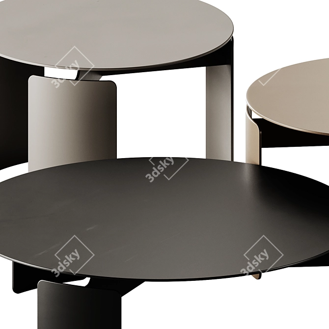 Mingardo Shirudo Coffee Table Pair 3D model image 4