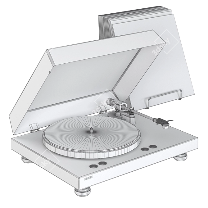 Yamaha MusicCast VINYL 500 Turntable 3D model image 5