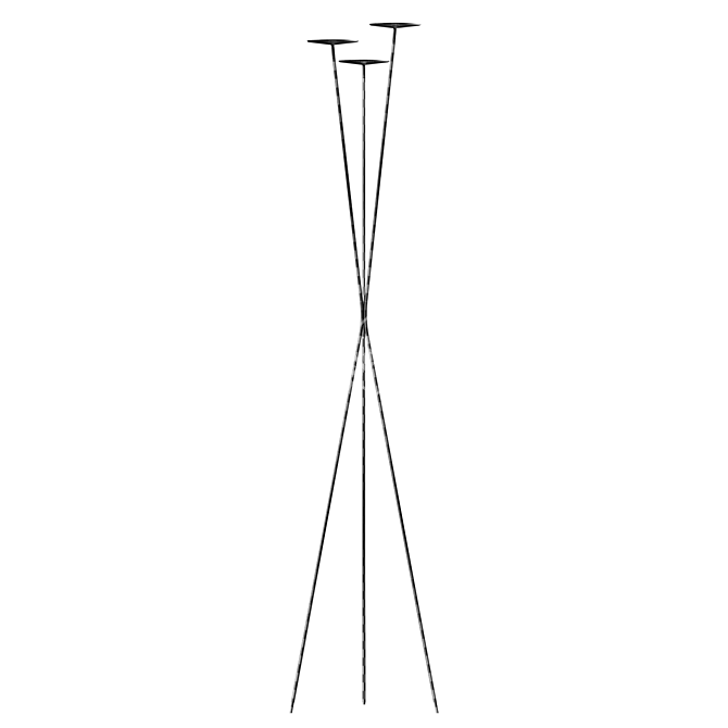 Modern Rotating Floor Lamp Design 3D model image 4