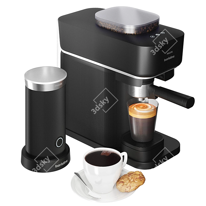 Philips Baristina Espresso Machine, Compact 3D model image 1