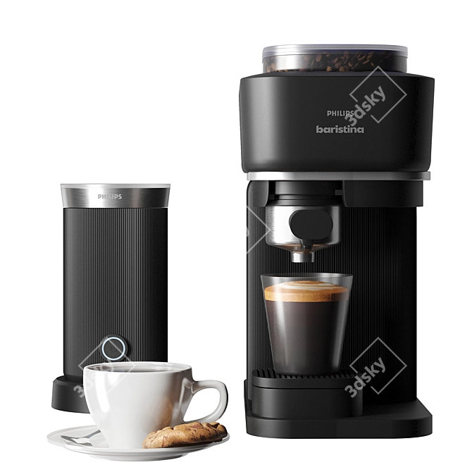 Philips Baristina Espresso Machine, Compact 3D model image 2