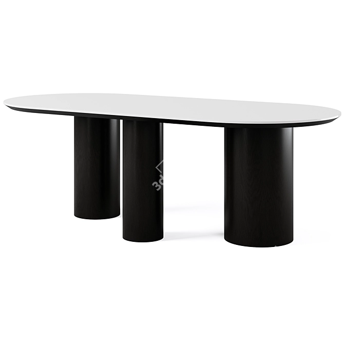 Elegance Dining Table Cazarina 3D model image 2