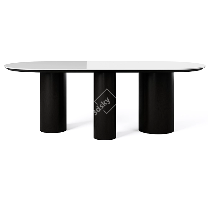 Elegance Dining Table Cazarina 3D model image 3