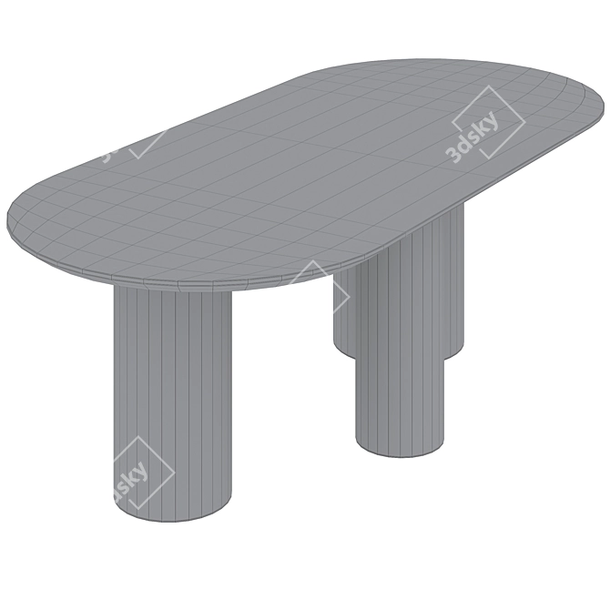 Elegance Dining Table Cazarina 3D model image 6