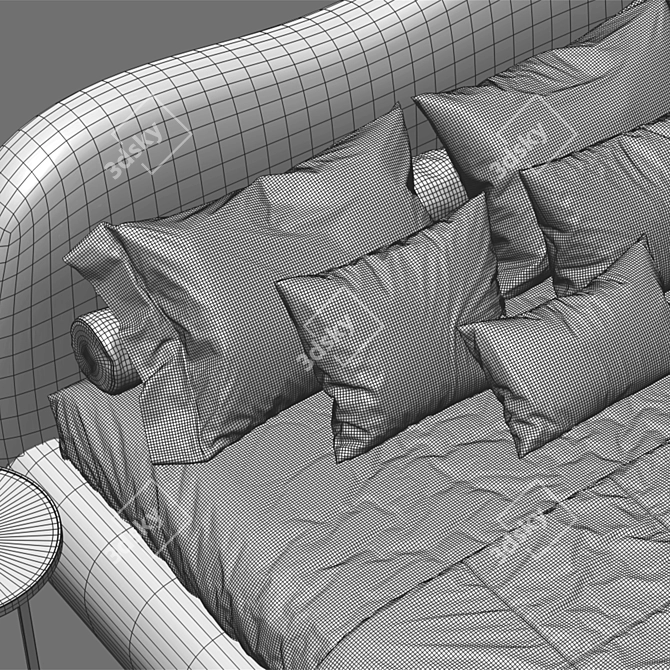 Amber Divan Model Collection 3D model image 5