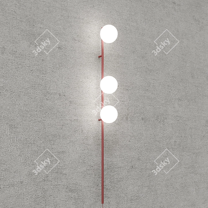 Candied Spherical Wall Light 3D model image 5