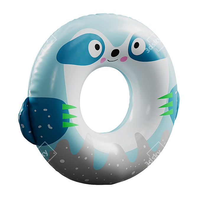 Animal Inflatable Swimming Rings, Set of 4 3D model image 4