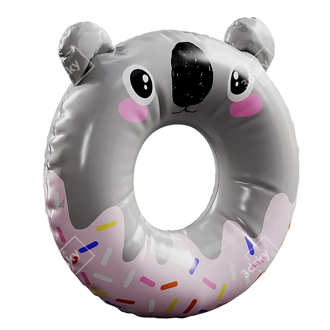 Animal Inflatable Swimming Rings, Set of 4 3D model image 5