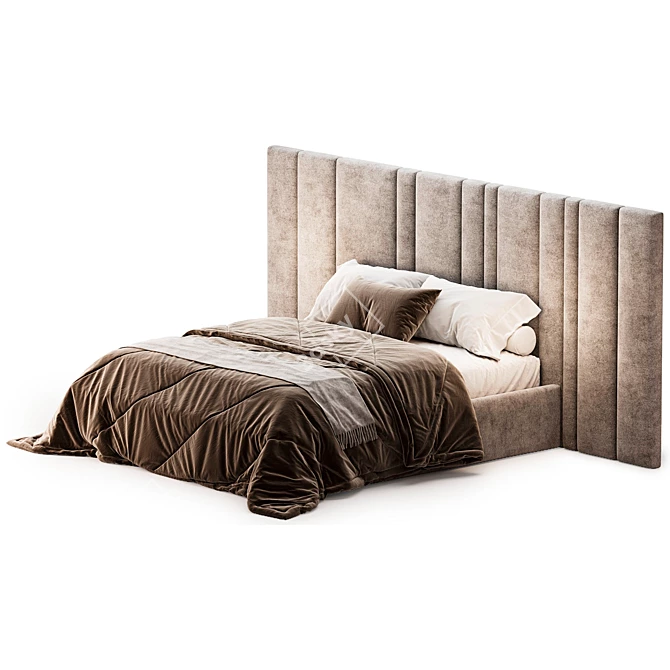 Panoramic Headboard Bed "Desire 3D model image 2