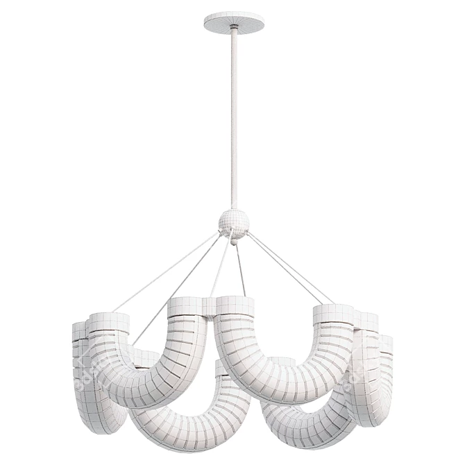 Venzel CH Modern Design Chandelier 3D model image 2