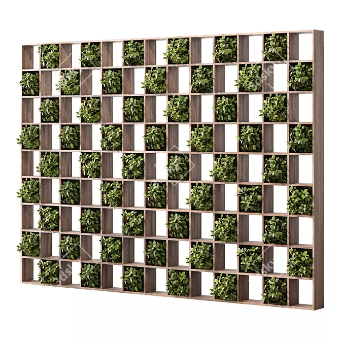 Modern Modular Wall Partition System 3D model image 1