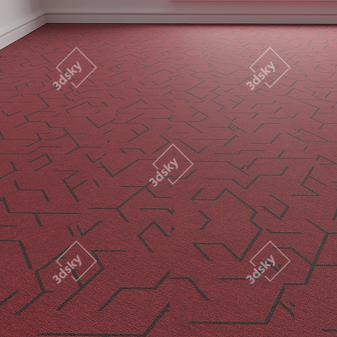 Flotex Triad Carpet Floor Texture 3D model image 1