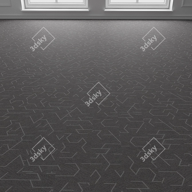 Modular Carpet Floor Tile 3D model image 3