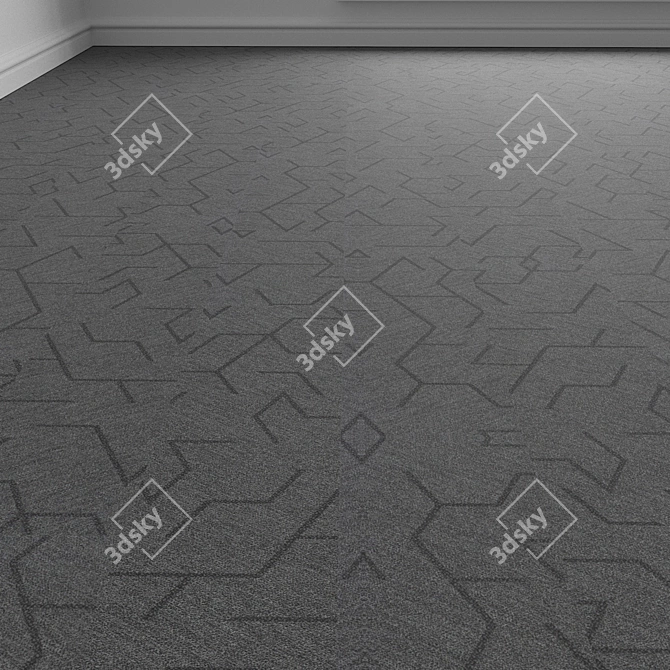 Flotex Triad 3D Carpet Tile 3D model image 1