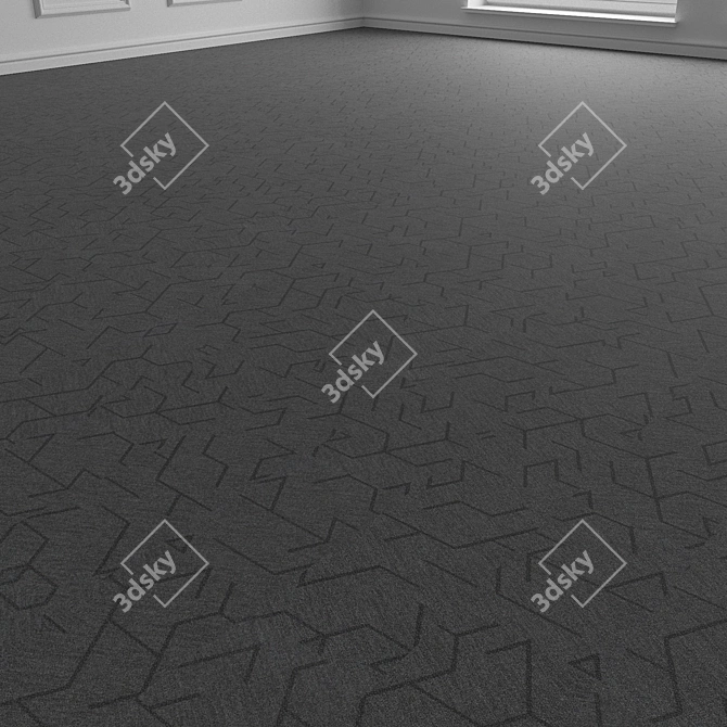 Flotex Triad 3D Carpet Tile 3D model image 2